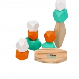 Pierres empilables en bois colorées Adam Toys