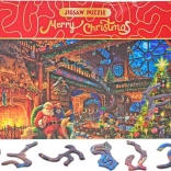 Puzzle Merry Christmas – Chez le Père Noël, 468 pièces