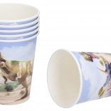 Gobelets de fête en papier Dino 250 ml (6 pcs)