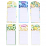 Blocs-notes magnétiques avec crayon, assortiment de motifs fruités, 40 feuilles