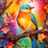 ENJOY puzzle oiseau coloré 1000 pièces