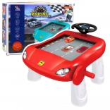 Simulateur de conduite manuel – table éducative rouge