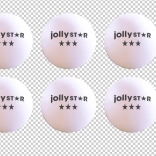 Balles de ping-pong 40 mm JollyStar, lot de 6