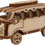Puzzle 3D en bois WOODEN CITY Superfast minibus rétro