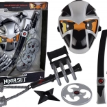 Set Ninja Warrior Épée Masque Shuriken Disques Griffes Cluster