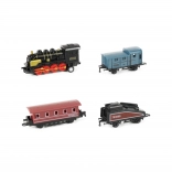 Mini locomotive avec trois wagonnets
