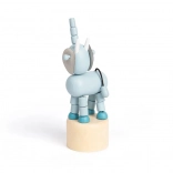 Bigjigs Toys Jouet en bois Safari Éléphant à presser