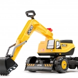 Pelle mécanique pour enfant JCB à pédales avec bras pivotant et casque FALK