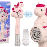 Machine à bulles de savon Baguette Licorne Rose