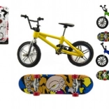 Vélo BMX de doigt et skateboard – mini set vissable 10 cm