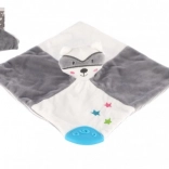 Raton Laveur en Peluche Dormeur avec Hochet 20x20 cm