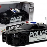 Voiture de police à friction avec lumières et sons 1:20