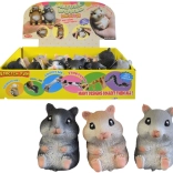 Hamster en caoutchouc 8 cm - jouet pour enfants