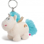 Porte-clés en peluche licorne Wingfried avec ailes 10 cm