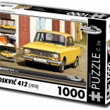 Puzzle Retro-voitures Moskvitch 412 (1974) 1000 pièces