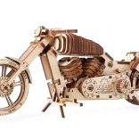 Puzzle 3D en bois moto UGEARS – modèle mécanique sans colle