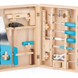 Petit bricoleur – coffret d’outils en bois dans une mallette