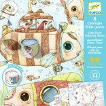 Livre de coloriage révélateur Malo en voyage par Djeco