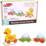 Canard à tirer en bois