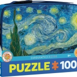 Puzzle dans une boîte à goûter – La Nuit étoilée 100 pièces EUROGRAPHICS