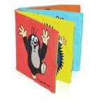 Livre textile bruissant dépliable KRTEK 10 × 10 cm