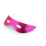Masques en papier avec pois dorés, 6 pcs