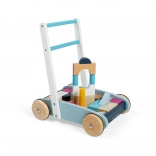 Chariot de marche en bois avec cubes BIGJIGS BABY