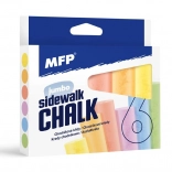 Craies rondes pour trottoir 6 pcs – assortiment de couleurs