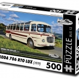 Puzzle Voitures rétro : Škoda 706 RTO LUX – autobus, 500 pièces