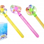 Bâton à bulles avec moulin à vent 76 ml, 34 cm – emballage tchèque