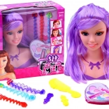 Tête de coiffage avec accessoires