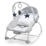 Transat balancelle multifonction pour bébé BABY MIX étoiles, vert