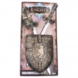 Set enfant bouclier et deux épées 60 cm