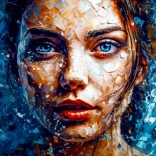 Puzzle Regard glacé 1000 pièces