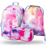 Ensemble scolaire Baagl Core Painting : sac à dos, trousse et sac
