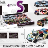 voiture miniature en métal CRAZY avec moteur à rétrofriction