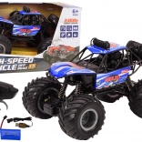 Voiture tout-terrain RC 1:8 amortisseurs bleus