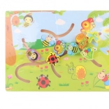 Labyrinthe en bois avec animaux