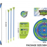 Arc bleu avec flèches et cible 57 cm