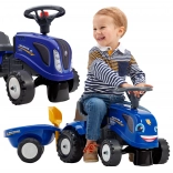 Tracteur porteur NEW HOLLAND avec remorque et accessoires pour enfants dès 1 an