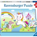 Puzzle RAVENSBURGER licorne féerique 2×24 pièces