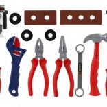 Kit d'outils en plastique pour enfants dans un sachet, 2 couleurs (21 × 24 × 5 cm)