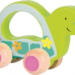Tortue en bois à roulettes de Goki