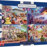 GIBSONS Célébrations royales puzzle 4×500 pièces