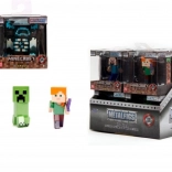 Figurine de collection Minecraft en métal 6,5 cm – Steve, Alex, Creeper ou Warden