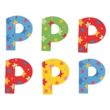 Lettre en bois à étoiles