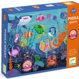 Djeco puzzle tactilo mer 24 + 8 pièces