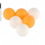 Ballons de tennis de table 6 pcs en plastique 4 cm