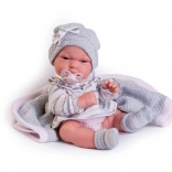 Poupée réaliste bébé avec corps entièrement en vinyle 33 cm ANTONIO JUAN
