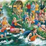 puzzle falcon régate de coracles 1000 pièces